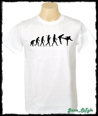 Kung Fu Fighter Boxing Evolution Funny T shirt Stencil Men Graffiti L