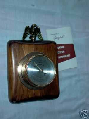 Springfield Barometer with Eagle Wood Frame