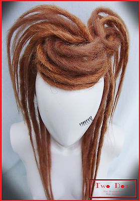 Strawberry Blonde Synthetic Dread Falls, Burning Man Hippie Steampunk