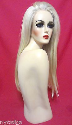 LIGHT BLONDE, STRAIGHT WIG  NICKI MINAJ, LADY GAGA, DONATELLA VERSACE