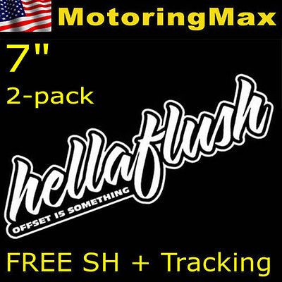 Euro HellaFlush Hella Flush Drifting Racing Car Vinyl Decals Stickers