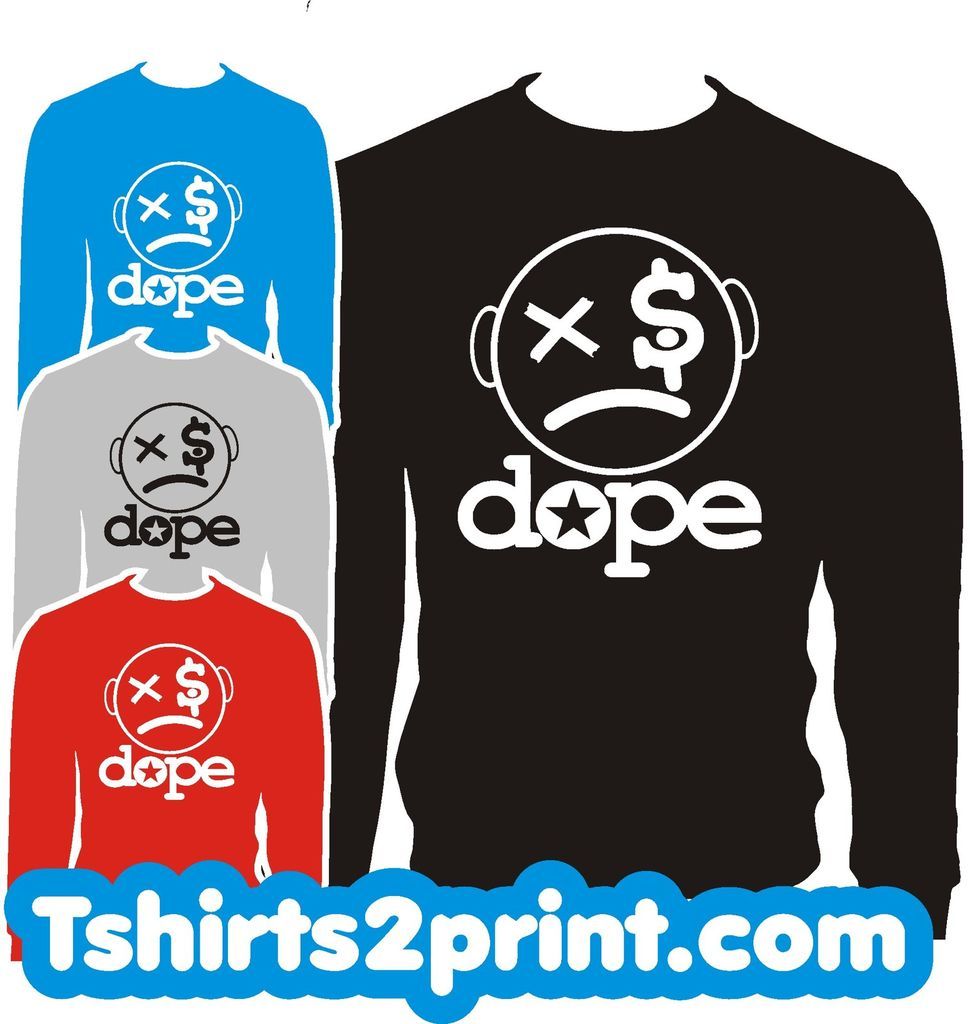 DOPE FACE SWEATSHIRT CREWNECK YMCMB DRAKE LIL WAYNE WEEZY TAYLOR GANG