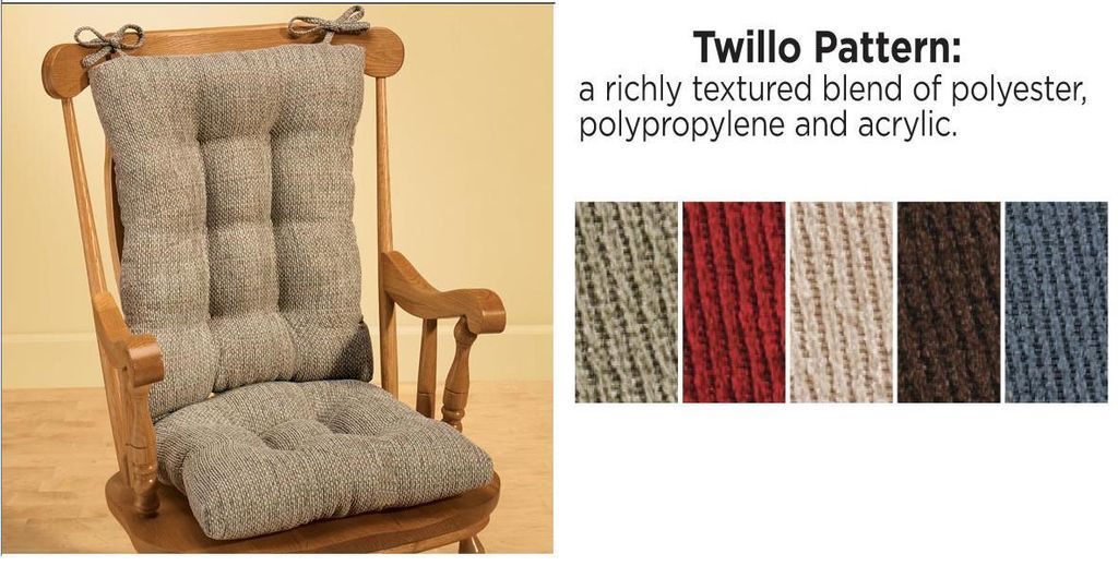 Twillo Deluxe Rocker Cushion Set, Oversized Cushions, Thick Padding