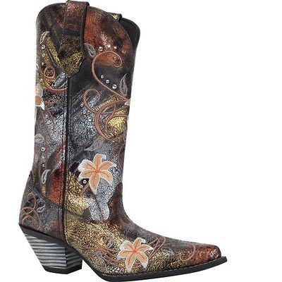 Durango Ladies Crush Embroidery and Rhinestone Western Cowboy Boot