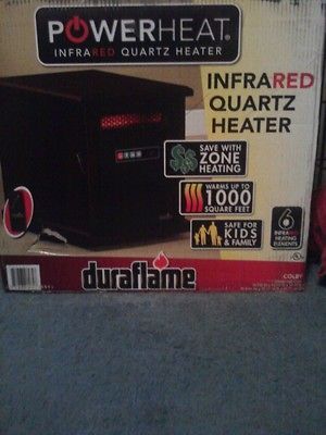 NEW duraflame infrared quartz heater Cherry color