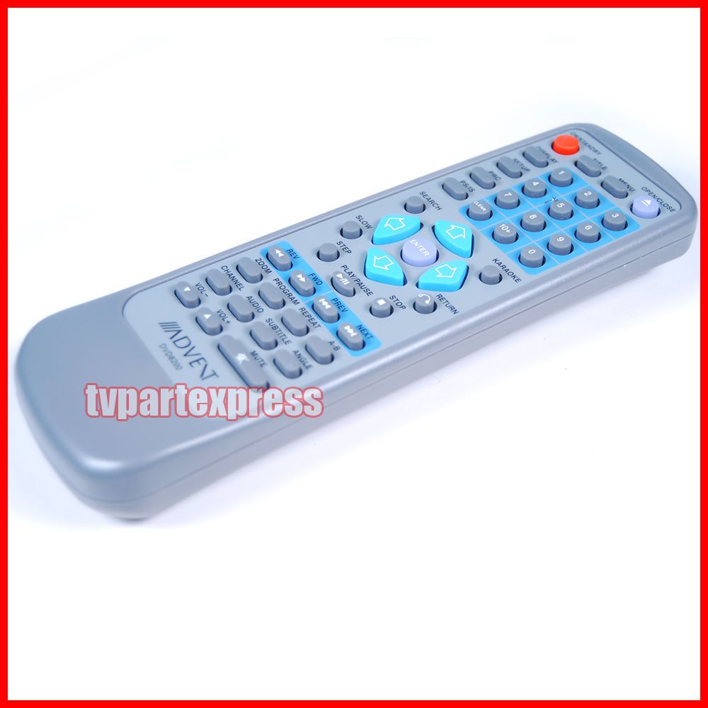 Advent DVD 8200 DVD Player Remote Control DVD8200