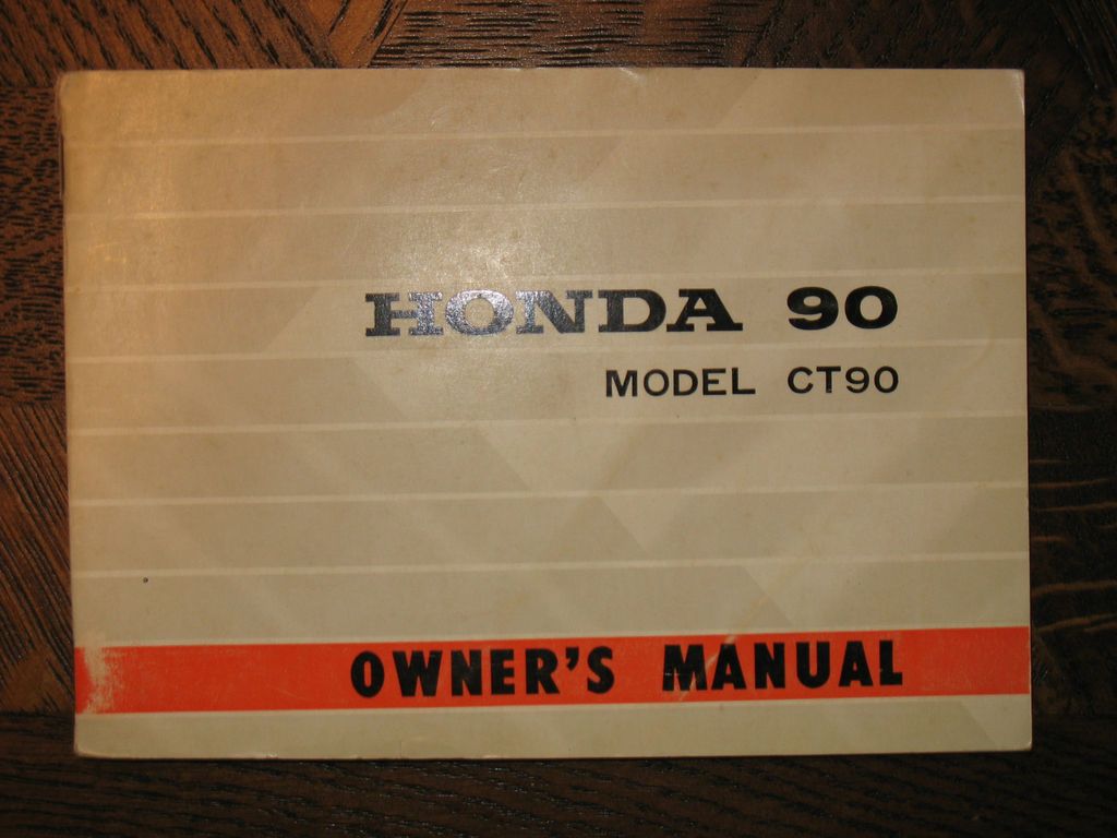 CT90 K2 TRAIL 90 ORIGINAL OEM NOS OWNERS MANUAL CT 90K2 CT90K2 70