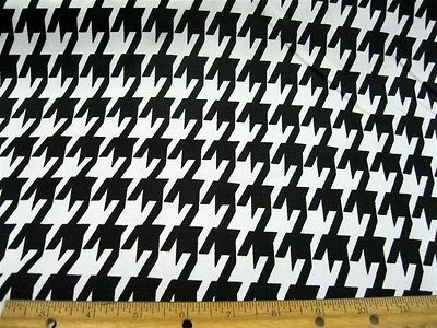 Fabric Premier Large Black and White Houndstooth FL202