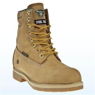 Dunham Alpine High 8 Waterproof Steel Toe Wheat Tan Brown Men Work