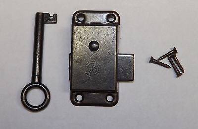 Clock Door Lock & Key Set Bronze Ridgeway Howard Miller Sligh