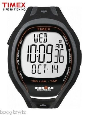 TIMEX IRONMAN TAP SCREEN, SPLIT TIMER SLEEK WATCH, MODEL T5K253 NEW