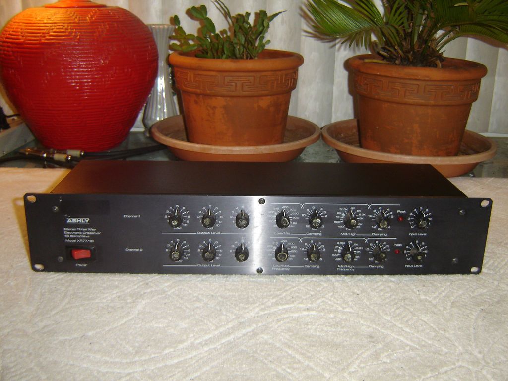 Ashly XR77/18, Stereo Three Way Electronic Crossover, 18dB/Octave