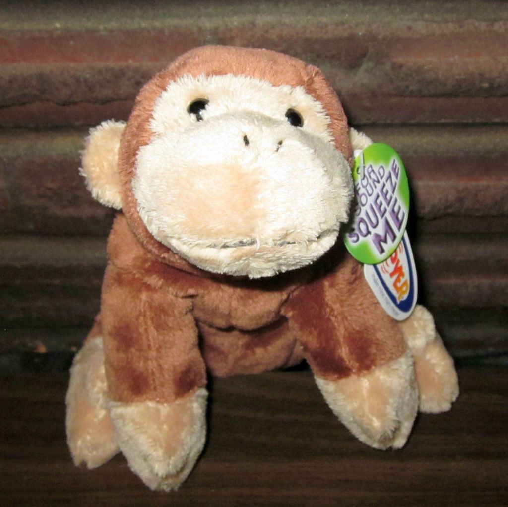 Mary Meyer MONKEY W/ SOUND 7 Plush Stuffed Animal Chimp NWT