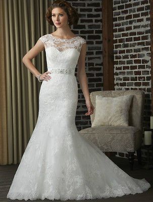 Elegant Hot Sheath/Column Floor Length Zipper/Lace up White Wedding