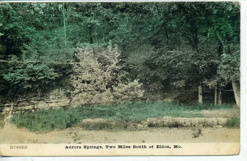 ELDON MISSOURI AURORA SPRINGS PARK VINTAGE POSTCARD 08