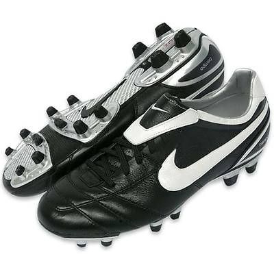 NIKE AIR LEGEND II FG FIRM GROUND SOCCER SHOES RONALDINHO BLACK/WHITE