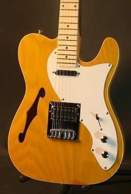 Gitano Electric Guitar Tele Thinline Solid Swamp Ash Chambered body