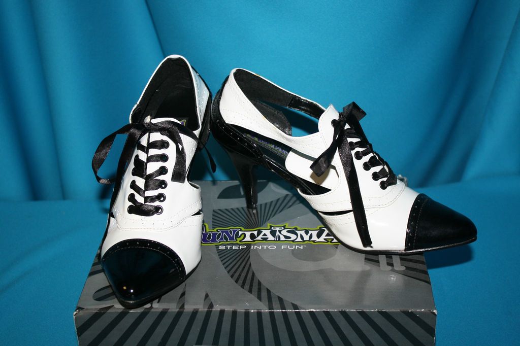 NEW Funtasma Tuxedo Shoes high heels pumps size 8 perfect for Maid