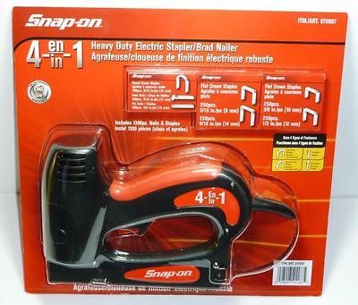 New Snap On 4 In 1 Heavy Duty Electric Stapler Brad Nailer Hand Tool
