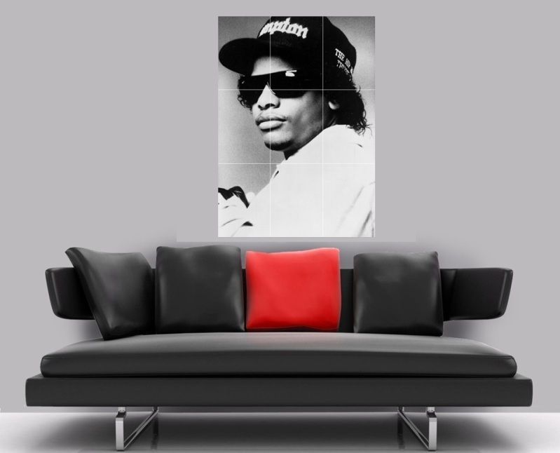 EAZY E BORDERLESS MOSAIC TILE WALL POSTER 25 x 35 RAP HIP HOP