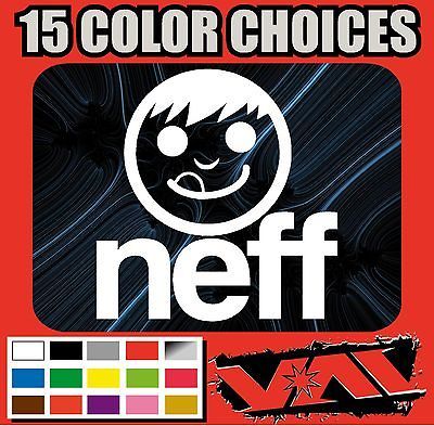 Neff headwear clothing vinyl sticker decal snowboard ski beanie