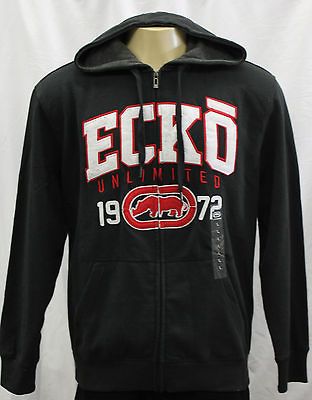 NWT ECKO UNLTD. MENS BIG BRAND ARCH HOODIE SWEATER STY#EKO33971/BLACK