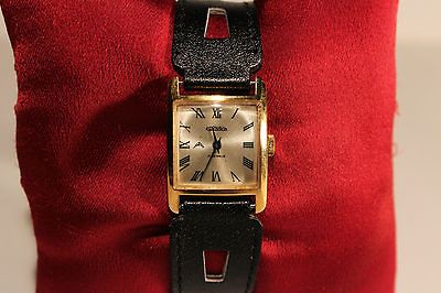 VINTAGE RUSSIAN GOLD PLATED CORNAVINLADI ES WATCH 17 JEWELS