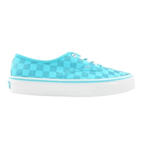 Skate Shoes Glitter Check Scuba Blue Womens US 5.5  11.5 NIB