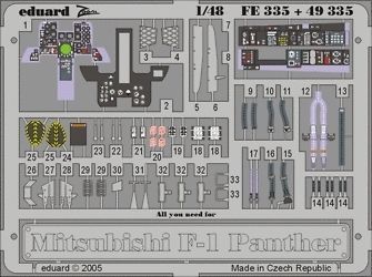 eduard 49335 1/48 Aircraft  Mitsubishi F 1 Panther for Hasegawa