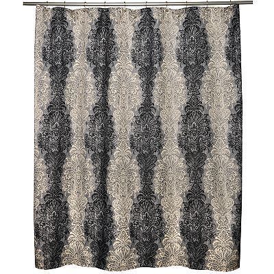 New Traditions by Waverly Fresco Finale Smoke Fabric Shower Curtain