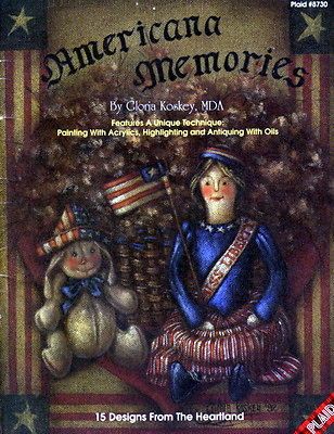 Americana Memories Folk/Still Life Painting Pattern Book Gloria Koskey