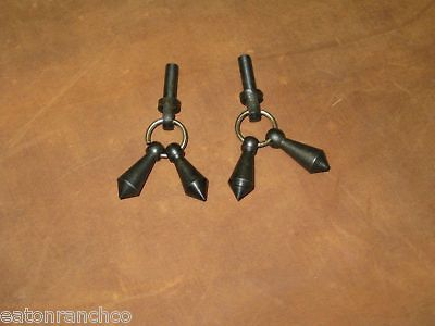 Western Cowboy Black Jingle Bob Spur Spurs Parts Pins