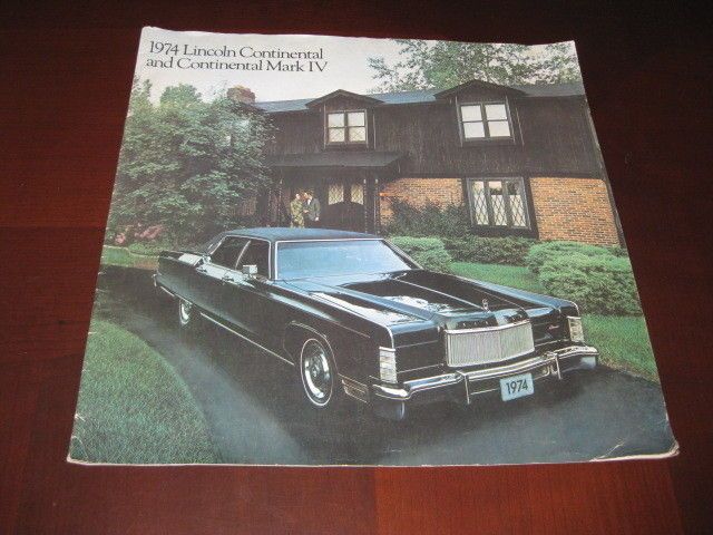 Lincoln Continental & Continental Mark IV Sales Brochure Silver Gold