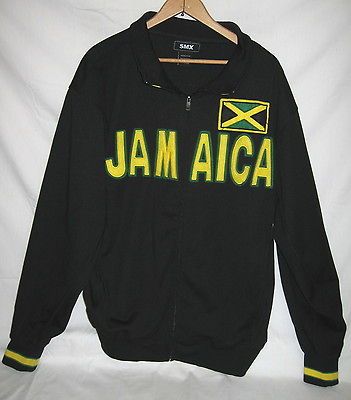 SMX Jamaica Track Soccer MENS JACKET Football World Cup rasta Size L