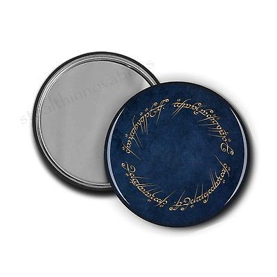 Lord of the Rings Elvish Pocket Mirror   2.25 LOTR Hobbit Mirrors