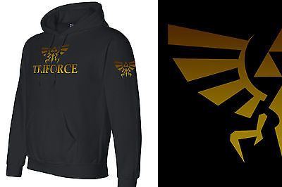 the Legend of Zelda Triforce in Gold logo Unisex Hoodie, Sweatshirt
