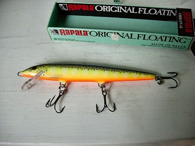 NEW RAPALA ORIGINAL FLOATING F 11 HOT STEEL, MADE IN IRELAND