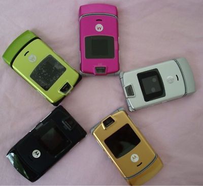 MOTOROLA V3 RAZR MOBILE PHONE FLIP CAMERA UNLOCKED 10 COLORS