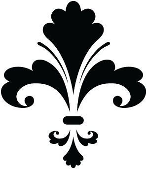 Fleur De Lis truck decal 4x4 black and gold saints sticker new orleans