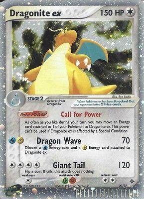 Pokemon TCG Dragonite EX Dragon Ultra Rare 90/97