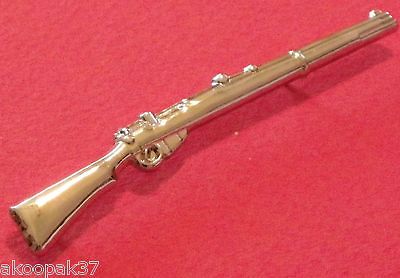 LEE ENFIELD .303 BADGE SILVER PLATED 60MM IN LENGTH