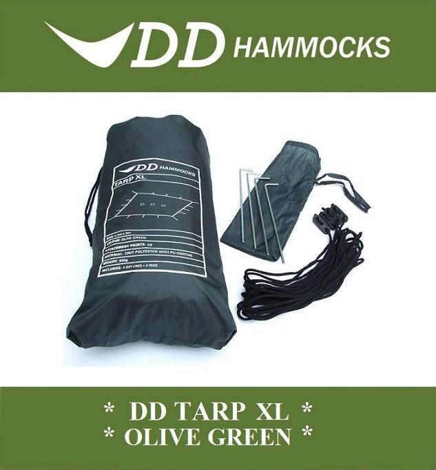 New DD Tarp XL   Olive Green* 4.5m x 3m   Tough Army Basha