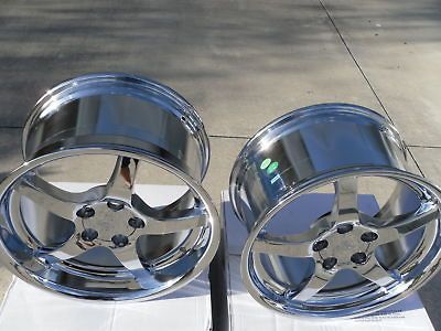 18/19 Deep Dish Chrome C5 Corvette Wheels