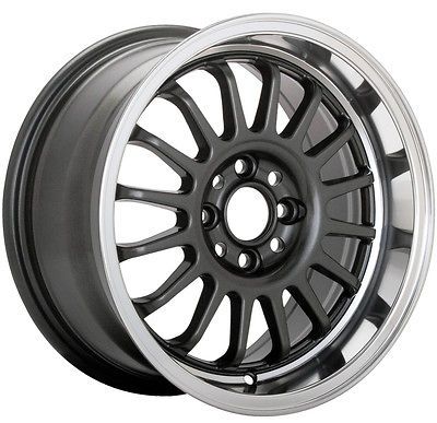 NEW KONIG RETRACK 16X7 4X100 ET40 GRAPHITE MACHINE LIP