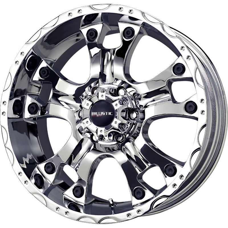 20 inch Ballistic Hostel chrome wheels rims 5x150 +12