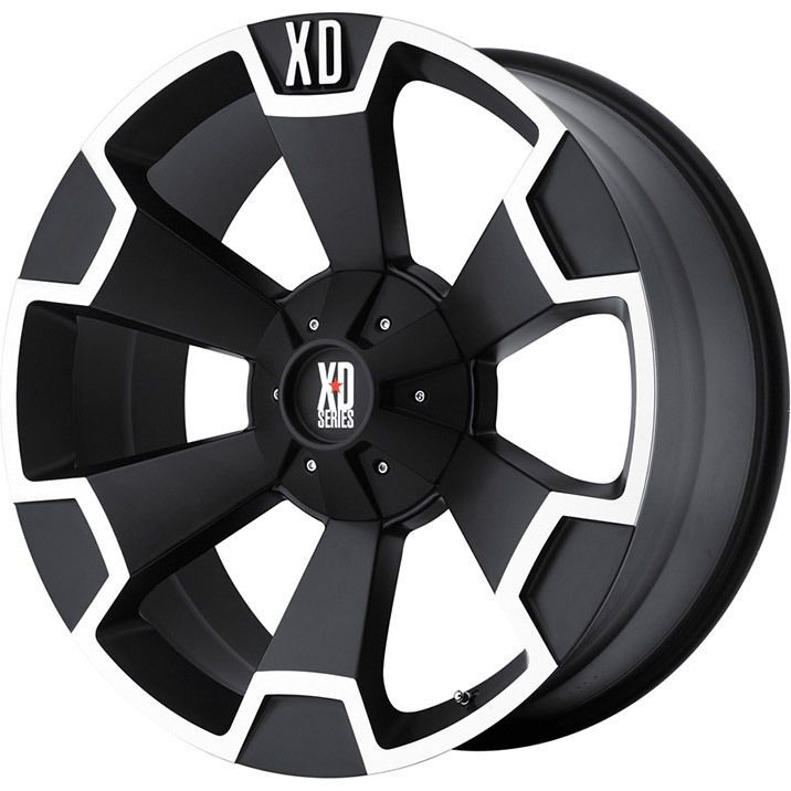 22x10 XD Thump Matte Black Wheels 8x6.5 Chevy HD / Ram 2500 3500 / H2