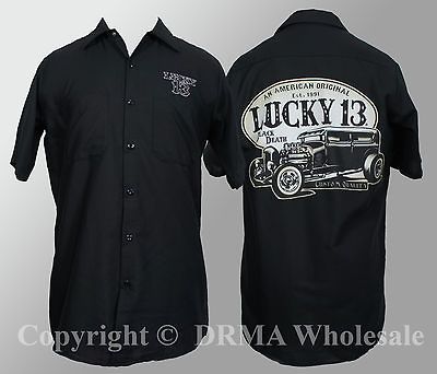 Authentic LUCKY 13 WorkShirt American Original M L XL XXL 3XL