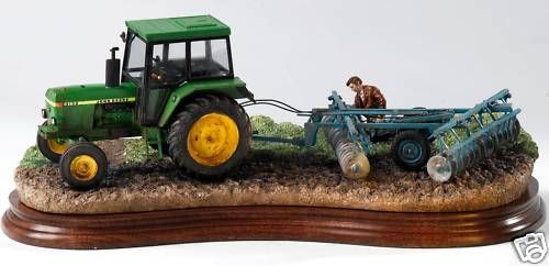 Arts Classic Ray Ayres Greasing The Wheels B1144 John Deere Tractor