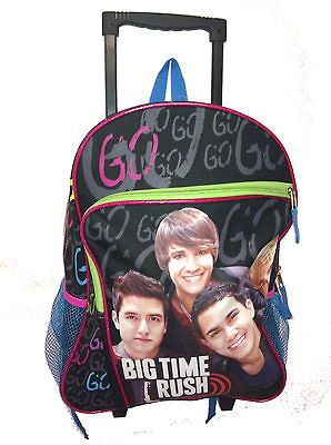 Big Time Rush 16 Backpack on wheels roller Brand New gift present