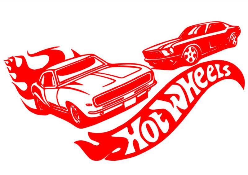 Hot Wheels Hot Rod Muscle Car Wall Art Decal Sticker